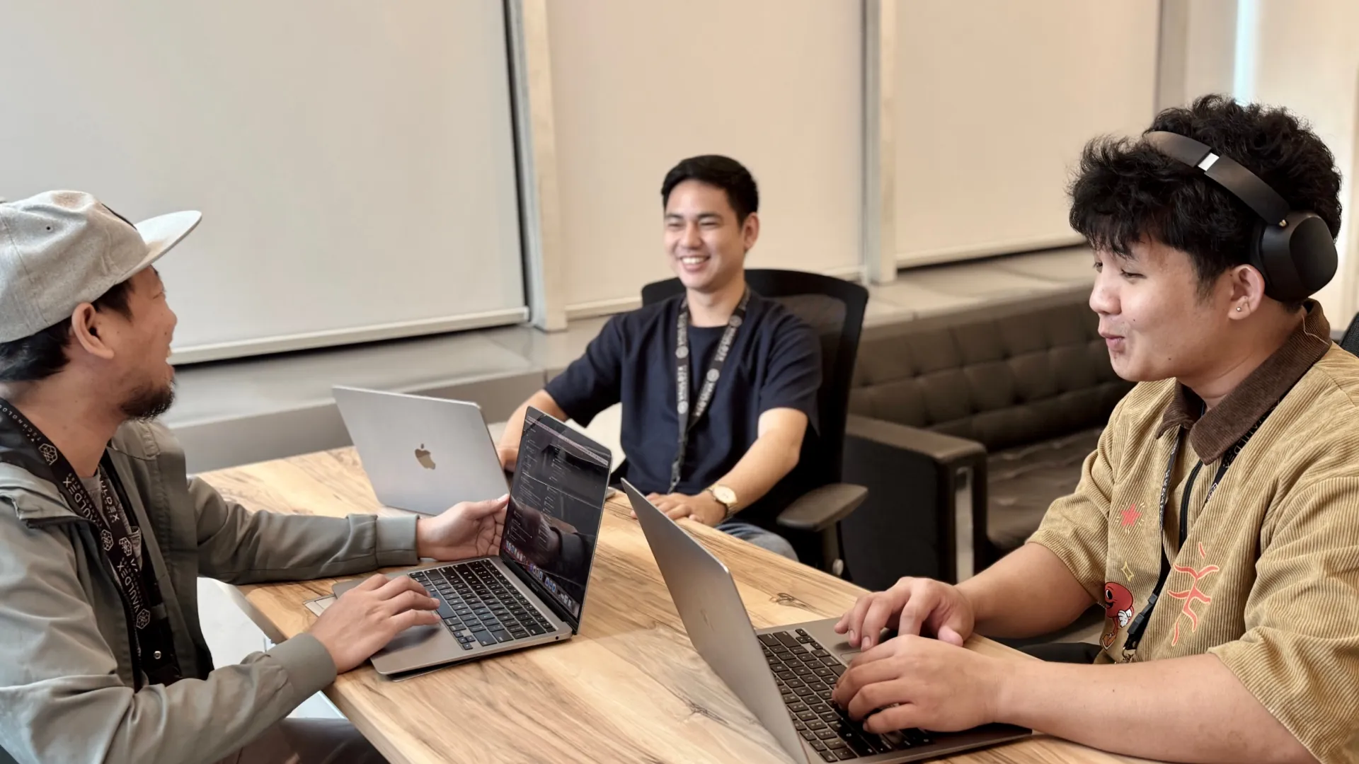 Carlos is talking with his members